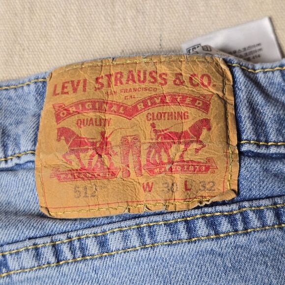 Levis 512 Men's Jeans Blue Size 30x32 Slim Fit Tapered Leg‎ Stretch Denim - Picture 6 of 16